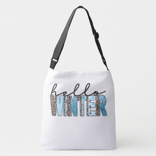 hallo Winter Fun Leopard Crossbody Tas (Achterkant)