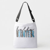 hallo Winter Fun Leopard Crossbody Tas (Voorkant)