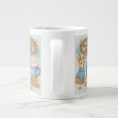 Hallo Winter.Gezellig rendier, warme cacao, peperk Grote Koffiekop (Achterkant)