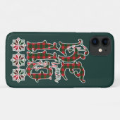 hallo Winter Holiday Lettering, Scotland Pattern Case-Mate iPhone Case (Achterkant (horizontaal))