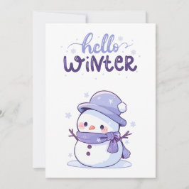 Hallo Winter Kaart