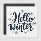 Hallo Winter Kerst Sneeuwvlok Winter Seizoen  (Voorkant / Achterkant)