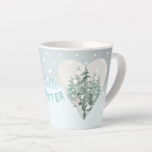 hallo Winter Latte Mok (Rechterhoek)