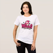 Hallo Winter Lieve Sneeuwman  Tri-Blend Shirt (Voorkant volledig)