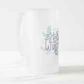hallo Winter Matglas Bierpul (Voorkant links)