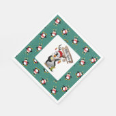 hallo Winter Penguins Napkins Servet (Hoek)