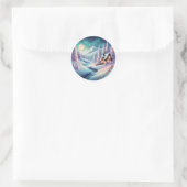 hallo Winter Ronde Sticker (Tas)