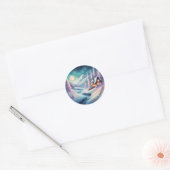 hallo Winter Ronde Sticker (Envelop)