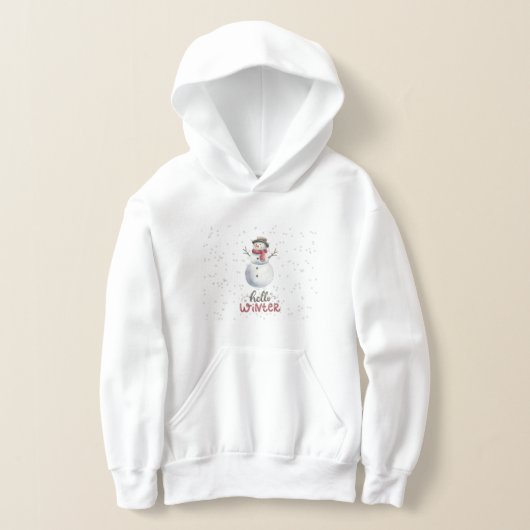 "Hallo Winter" Sneeuwman Meisjes sweatshirt (Laagn)