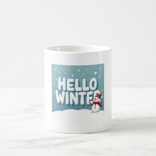 Hallo Winter Sneeuwman Mok