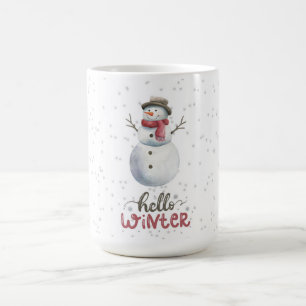 "Hallo Winter" Sneeuwman mok