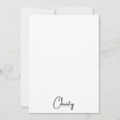 Hallo Winter Sneeuwvrouw Feestdagenkaart (Achterkant)