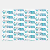 hallo Winter Snowman Customize Inpakpapier Vel (Voorkant 2)