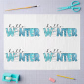 hallo Winter Snowman Customize Tissuepapier (Craft)
