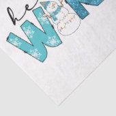 hallo Winter Snowman Customize Tissuepapier (Detail)