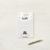 hallo Winter Snowman Post-it Notes (Op bureau)