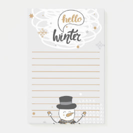 hallo Winter Snowman Post-it Notes