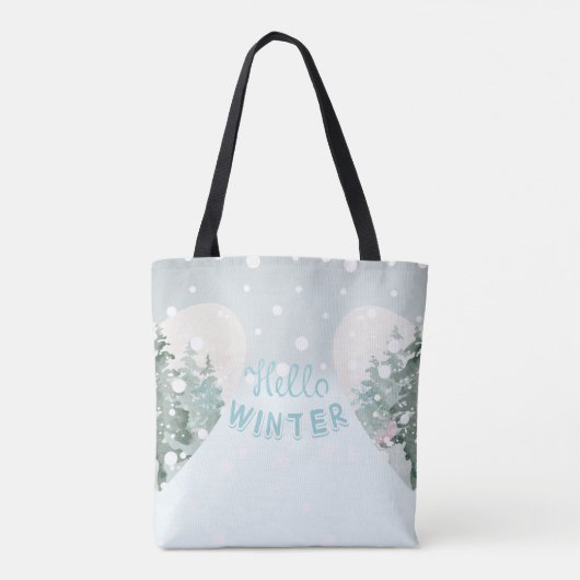 hallo Winter Tote Bag (Achterkant)