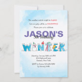 hallo Winter Uitnodiging (Voorkant)