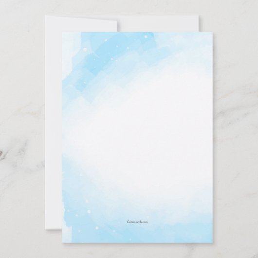 hallo Winter Uitnodiging (Achterkant)