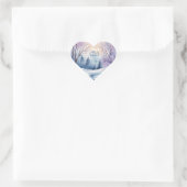 Hallo Winter Waterverf Heart Hart Sticker (Tas)