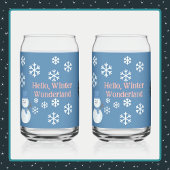 Hallo, Winter Wonderland Blikvorm Glas