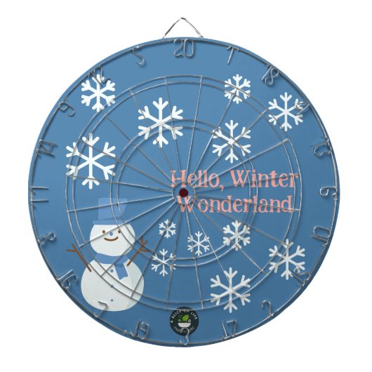 Hallo, Winter Wonderland Dartbord (Voorkant)