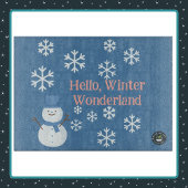 Hallo Winter, Wonderland decoratief glas Snijplank