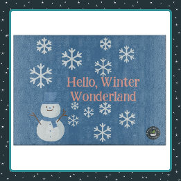 Hallo Winter, Wonderland decoratief glas Snijplank