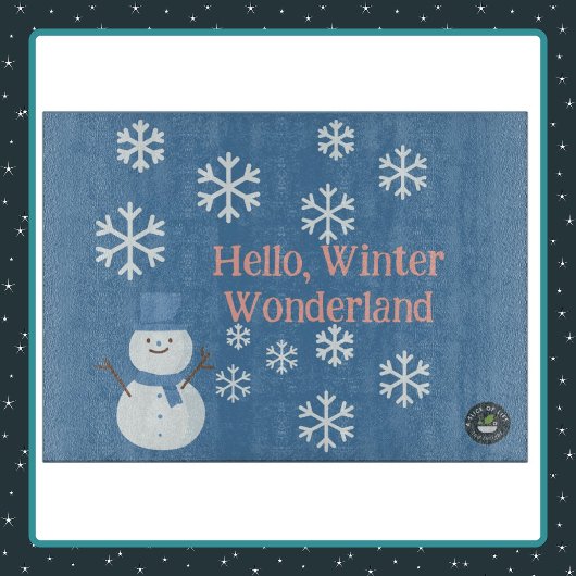 Hallo Winter, Wonderland decoratief glas Snijplank