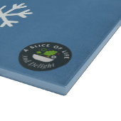 Hallo Winter, Wonderland decoratief glas Snijplank (Hoek)