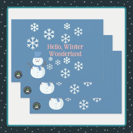 Hallo, Winter Wonderland Inpakpapier Vel