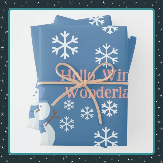 Hallo, Winter Wonderland Inpakpapier Vel