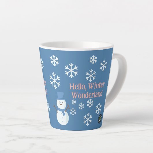 Hallo, Winter Wonderland Latte Mok (Rechterhoek)