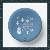 Hallo, Winter Wonderland Papieren Bordje