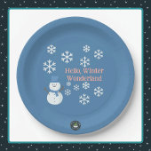 Hallo, Winter Wonderland Papieren Bordje