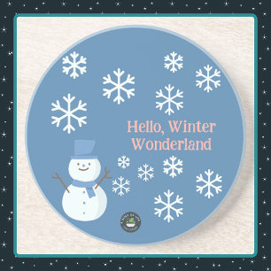 Hallo, Winter Wonderland Zandsteen Onderzetter