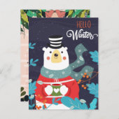 hallo Winteragenda Briefkaart (Voorkant / Achterkant)