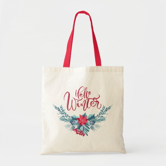hallo winterfeestdag tote bag (Voorkant)