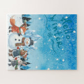 Hallo Winterpuzzel met extra grote stukken Legpuzzel (Horizontaal)