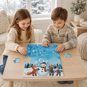 Hallo Winterpuzzel met extra grote stukken Legpuzzel