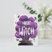 hallo Witch Briefkaart (Staand voorkant)