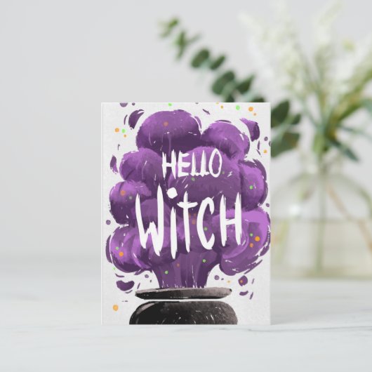 hallo Witch Briefkaart (Staand voorkant)