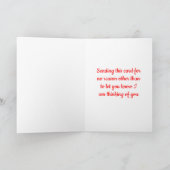 Hallo witte maltese puppy dog denken aan jou kaart (Binnen)