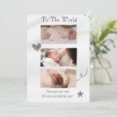 Hallo Witte wereld Maak je verhaal bekend Kaart (Staand voorkant)