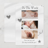 Hallo Witte wereld Maak je verhaal bekend Kaart (Voorkant / Achterkant)