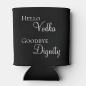 Hallo Wodka Vaarwel Eerlijkheid Grappig Blikjeskoeler (Achterkant)