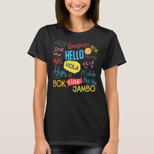 hallo Word in talen verschillende reizen T T-shirt