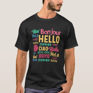 hallo Word in verschillende talen reisreis T T-shirt