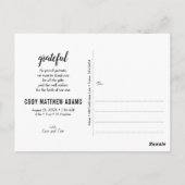 hallo World and Birth Announounement Foto Collage  Briefkaart (Achterkant)